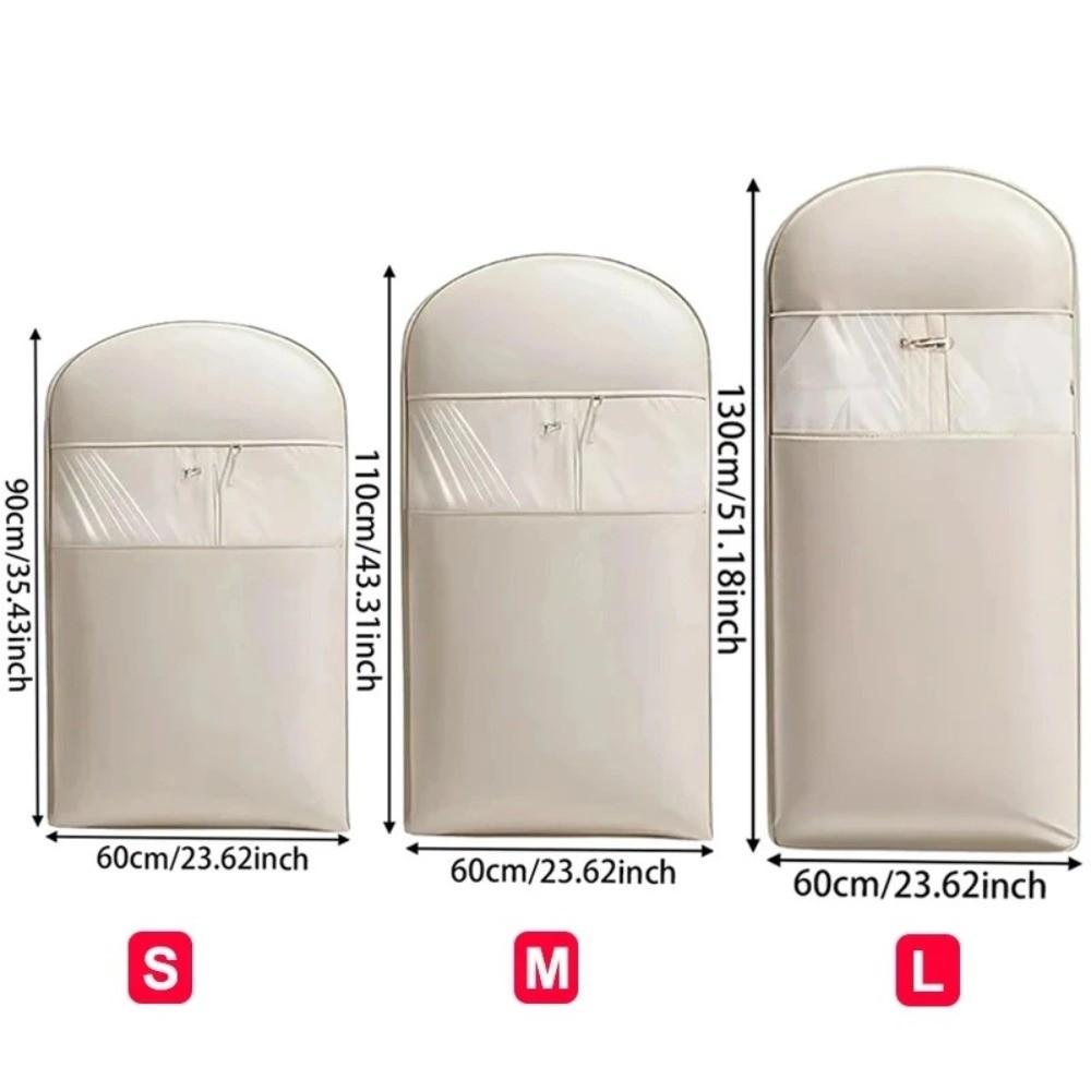 with Self Compression Zipper Hanging Garment Bag Space Saving Hanging Protector Bag