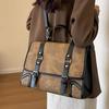 New Vintage Backpack Bag Women Autumn and Winter Fashion College Style Student Briefcase Versatile Large Capacity Shoulder Bag