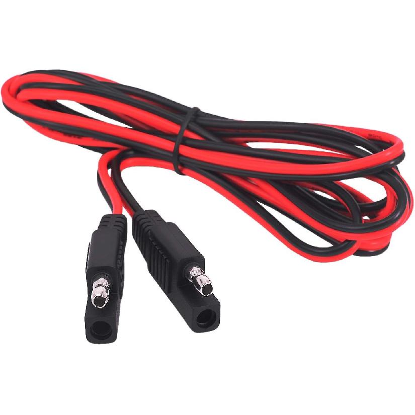 18AWG SAE Extension Cord, 2 Pin Cable 12V-24V Quick Disconnect DC Power Autom