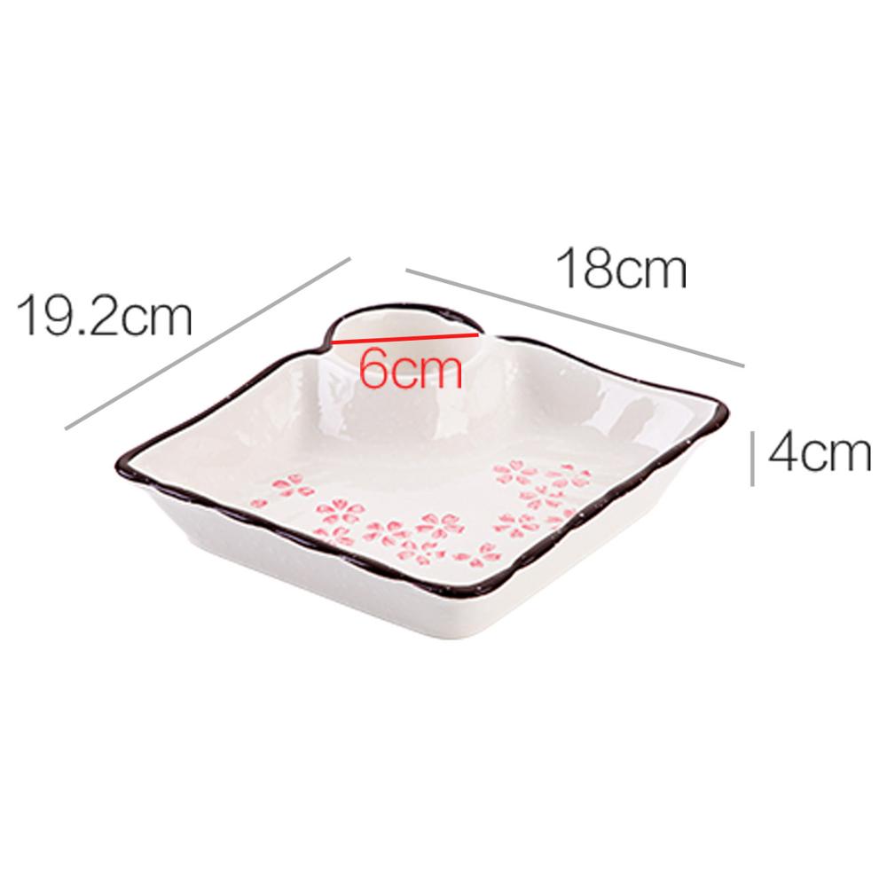 1 Stück Keramikteller Schale für Knödel Sushi mit Soße Obst Tablett Abendessen s Küchengeschirr Dessert