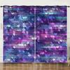 Curtain Bright Color Gradual Change Sunshade Digital Printing Blackout Curtain Free Punching Bedroom Living Room