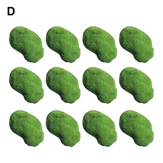 

Зеленый искусственный мох, камни, трава, растение, бонсай, стекающийся газон, пейзажный декор D зелёный