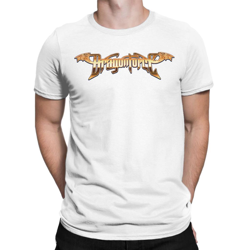 Men Women Graphic Print Dragonforce Rock Metal Band  T Shirt Tee 100% Cotton  T-shirts Clothing