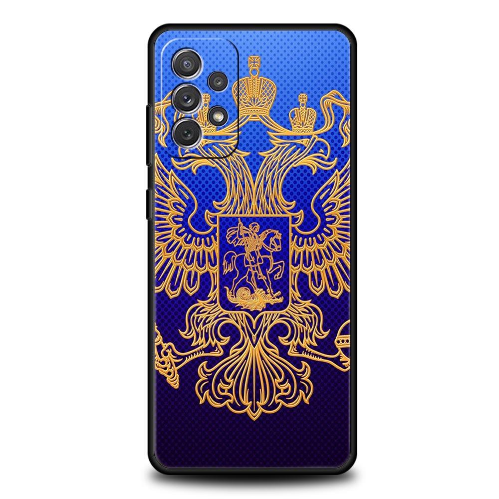 Russia Russian Flags Emblem Phone Case for Samsung Galaxy A13 A51 A71 A21S A12 A11 A31 A41 A23 A53 A73 A52 A32 5G A03S A01 Cover