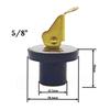 3Pcs 5/8 Inch Brass Drain Plug For Boat Yacht Kayak