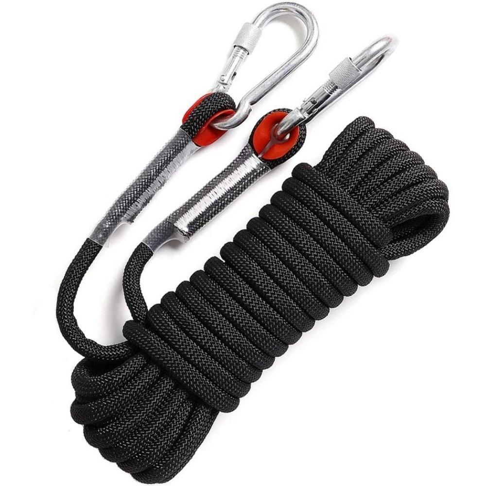 High Strength Safety Life Rope Static Static Rock Rope Tool Mountaineering Rope Rock Sports 10M чёрный