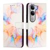 For Vivo V40 Lite 5G/vivo Y300 5G Case with Strap Marble Pattern Leather Phone Cover Card Holder