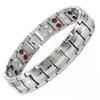 Unisex Magnetic Health Bracelet Health Bracelet Black Titanium Steel Power Therapy Weight Loss Fat Burning