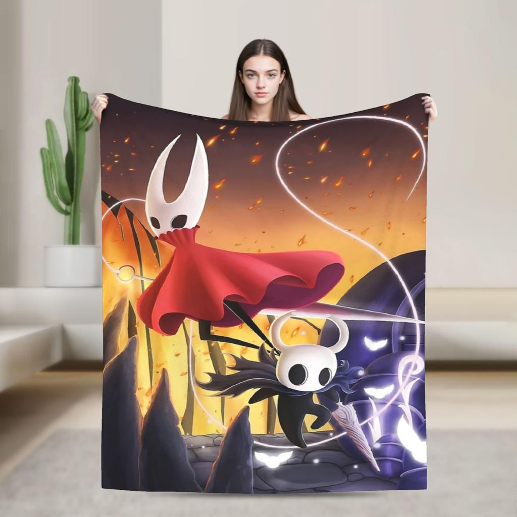 Hollow Knight Flísové Deky Akční Dobrodružství Úžasné Přehozy na Domácnost 125*100cm Kus Koberce
