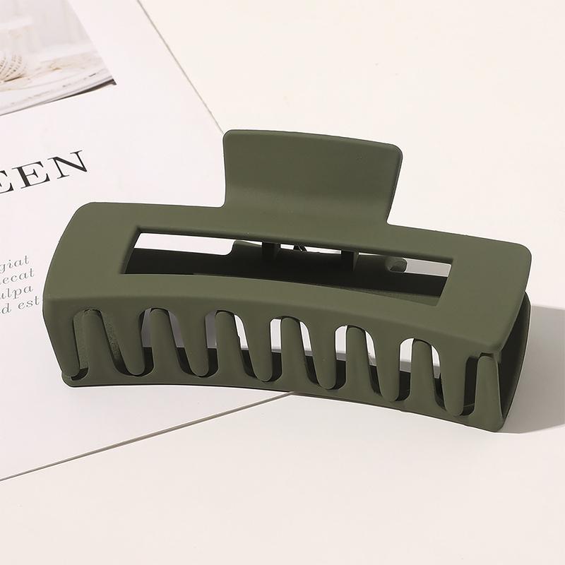 1Pc Big Size 10.5cm Rectangle Matte Hairpin Crab Vintage Hair Claws Trendy Hair Clip Hair Accessories For Women With Thick Hair