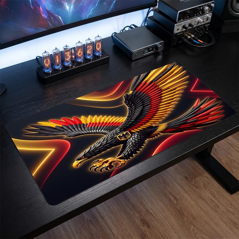 Germany Football Crest Mouse Pad, Extended Non Slip Rubber Desk Mat for Gaming Office Laptop Fan Gift