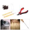 400/500/1000/2000PCS 4MM Forrado de silicona Extensión del cabello Anillos de eslabones Cuentas Bucles Herramientas