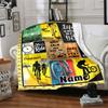 Cycling Life Is Better On A Bike Home Customize Your Name Blankets Comfortable Soft Lightweight Allseason Multipurpose Blanket For Picnics Sofas