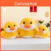 Yellow Plush Duck Toy Cartoon Stuffed Animal Doll Room Decoration Kids Gift