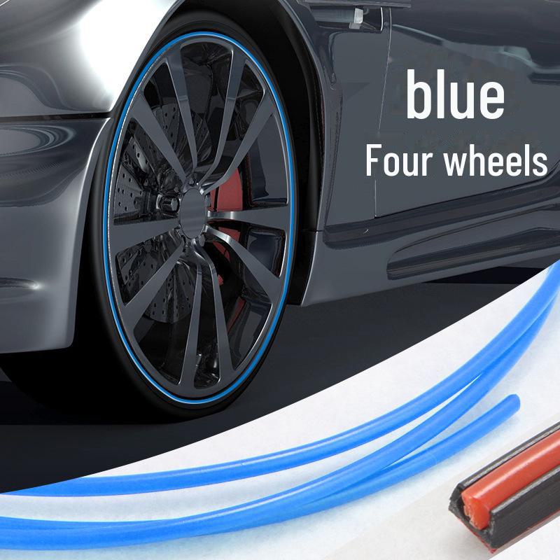 

Захисна кільцева стрічка для втулки колеса автомобіля синій