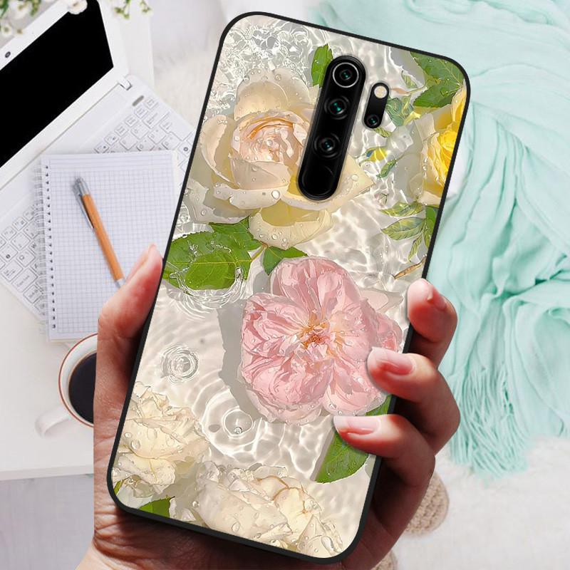 Phone Cover For Xiaomi Redmi Note 8 Pro Case Silicone Lovely Black Bumper Soft TPU Coque for Redmi Note8 Pro 8Pro Shells Fundas