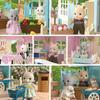 Simulation Forest Family Dolls Miniatures Dollhouse Toy Mini Rabbit Bear Toy  Kids Gifts