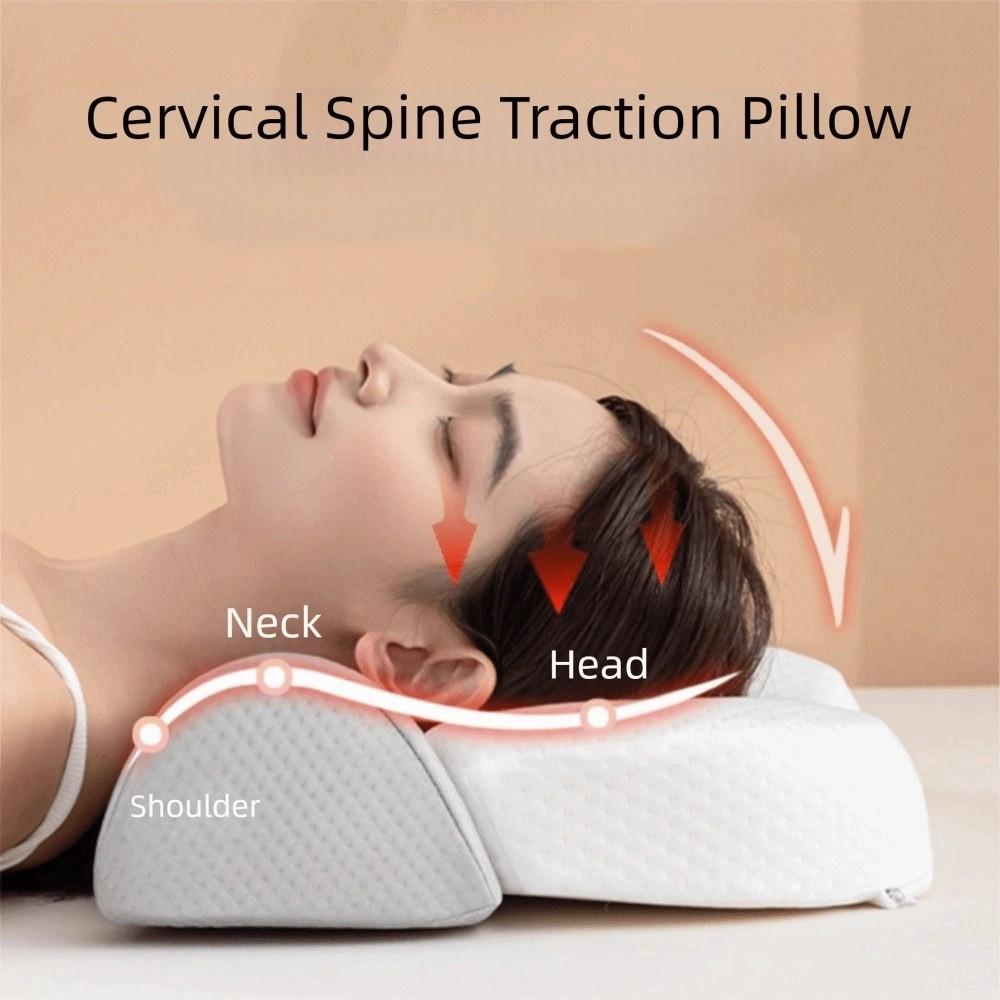 Slow Rebound Cervical Neck Pillow Ergonomic Neck Bolster Pillow Neck Support Pillow  Bed Pillow