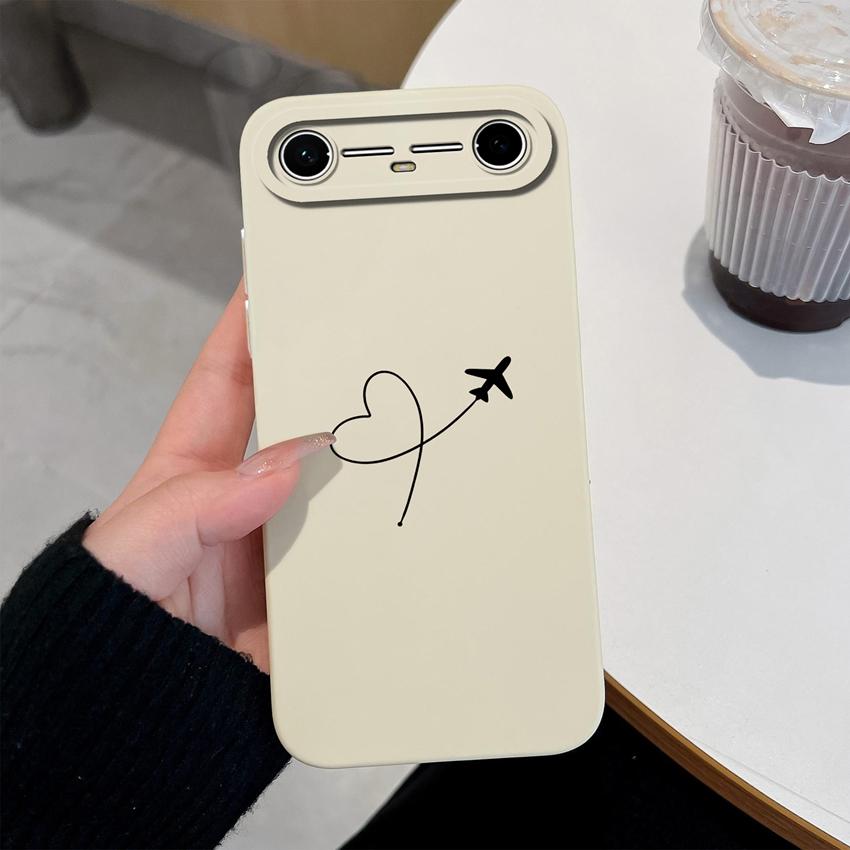 Voor Tecno Pova Slim / Spark Slim Telefoonhoes Olieverf Hart Liefde Mat Siliconen Hoesje Voor Tecno SparkSlim / PovaSlim Behuizing