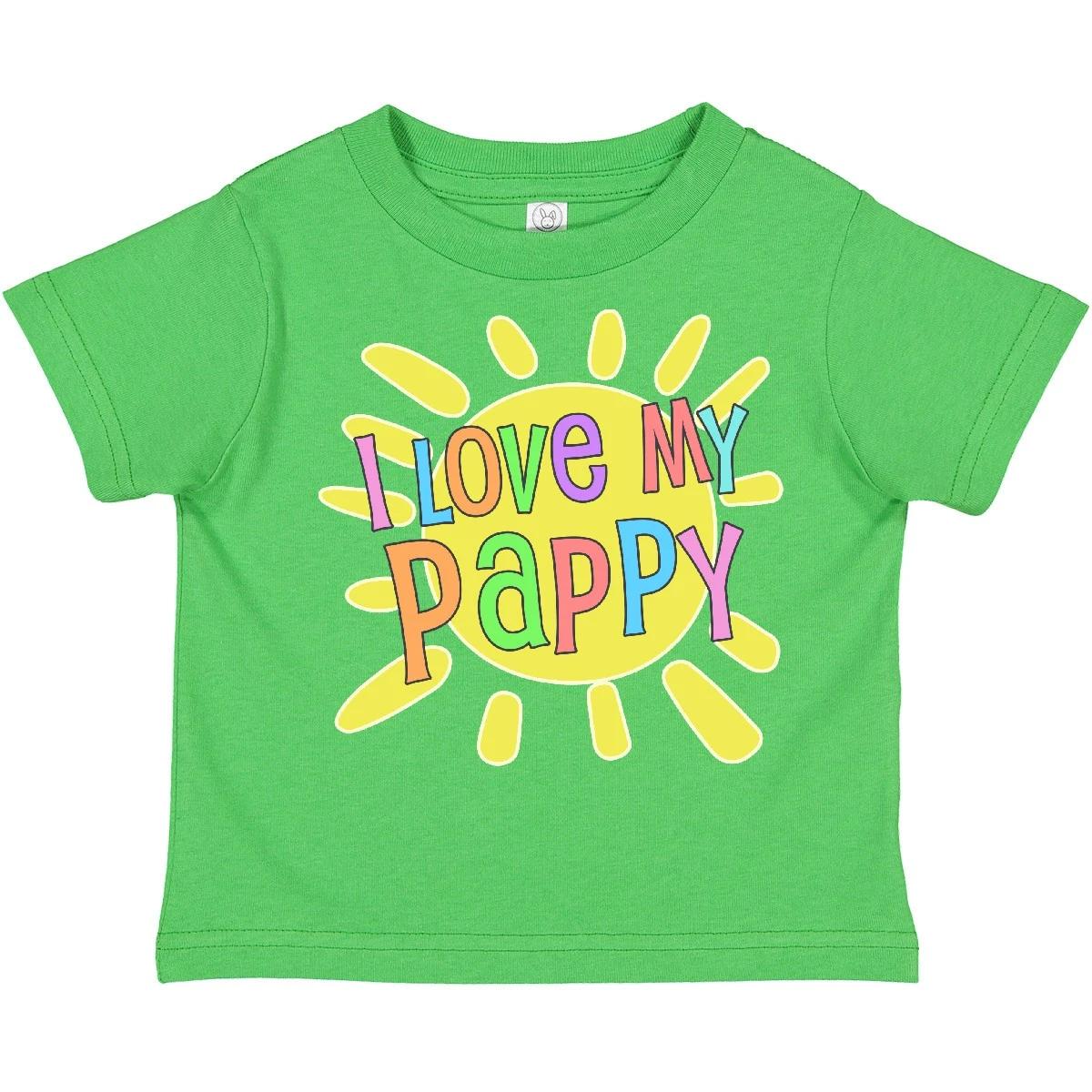 Inktastic I Love My Pappy- Sun And Rainbow Letters Toddler T-Shirt Family Cute 160