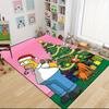 Christmas Homer Dog Carpet Rug Soft Washable Antislip Home Living Room Sofa Mats Personalized Christmas Rug
