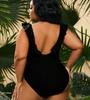 Plus Size One-piece Conservative Ladies Swimsuit Plus Size Bikini Beach Swimsuit