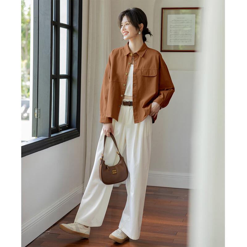 Women's Brushed Casual Shirt Jacket