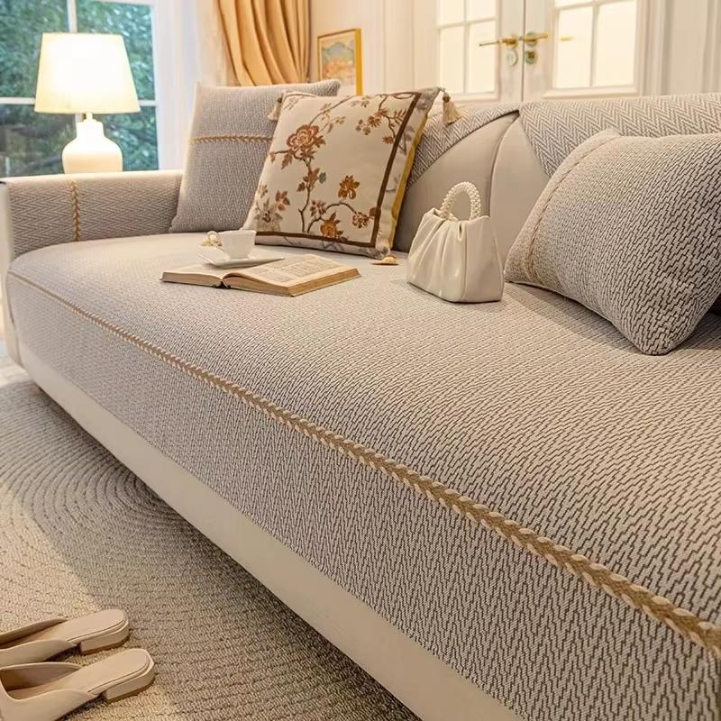 

1/2/3-местный шенилловый противоскользящий чехол для дивана, защита от царапин кошек, чехол для дивана для гостиной, угловой диван, подушка, минималистичная накладка на диван 90x160cm 1pc I