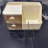 Large Capacity Multifunctional Desk Organizer With 2 Transparent Drawers, Desktop Office Supplies Storage Pen Holder For School