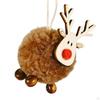 Christmas Figurines Decoration Elk Deer Doll for Year's Garden
