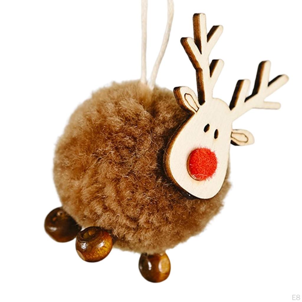 Christmas Figurines Decoration Elk Deer Doll for Year's Garden