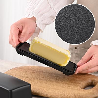 Butter Cheese Storage Box Butter Cutter Box With Lid And Knife Countertop Butter Keeper For Refrigerator Kitchen