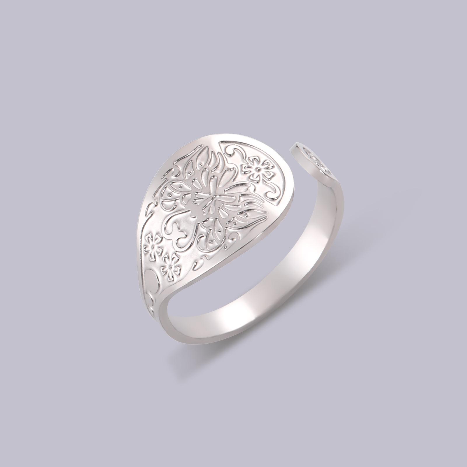 

Кольцо Honeybee Flower для женщин, регулируемое, из нержавеющей стали, эрозионные аксессуары для пальцев, ювелирные изделия, подарок 2025 года, мода opening adjustable