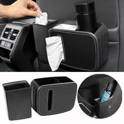 Auto-Taschentuchbox, Mülleimer für den Rücksitz, hängender Getränkehalter, Aufbewahrungsset für die Rückenlehne, Innenraum-Organizer-Set, Autotür-Regenschirmhalterung