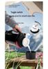 304 Stainless Steel Thermos Flask with Retractable Handle and Bowl - Large Capacity Travel Kettle for Camping