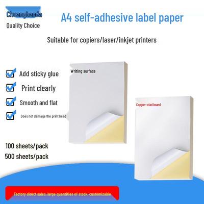 High Tack A3/A4/A5 Self-adhesive Kraft & Synthetic Printing Paper Labels