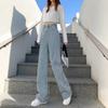 Commuter high waist wide leg jeans women's autumn and winter new small thin loose straight mopping jeans