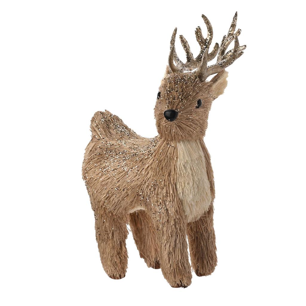 Standing Straw Deer 13cm