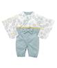 Nissen Baby All Clothes for Boys and Size 70 Romper/Coverall, Hakama-Style Coverall/Two-Way (Baby Clothes/Children's Girls), Sax,