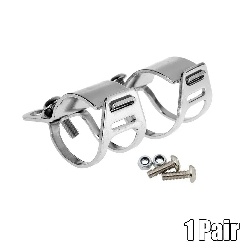 2x Accessoires de Moto Phare de Moto Universel 27-36mm Tube de Fourche Lampe Support Fixe Indicateur de Direction Supports de Fixation