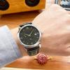 Oujia Men's Automatic Mechanical Waterproof Watch with Italian Leather Strap and Calendar