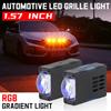 2PC Car Grile LED Light Pods Car Front Headlight 180W Motorcycle ATV UTV Projector Lens Car Fog Offroad 38000LM with Fan 10V-36V