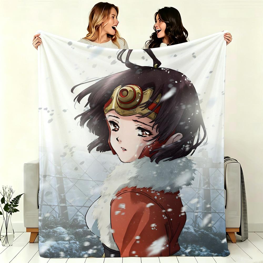 Anime K-KabaneriA of the IronA Fortress Throw Soft Warm Throw Blanket for Bedroom Living Room Bed Travel Camping Picnic Gift