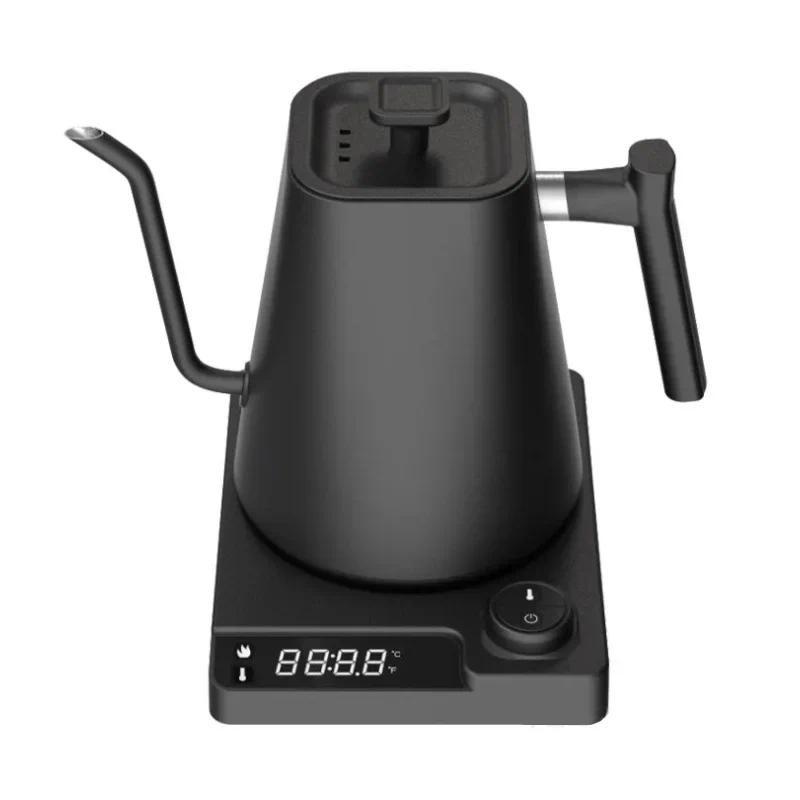1200W Gooseneck Electric Kettle Stainless Steel Professional Coffee Pot Precise Temperature Control Water Boiler