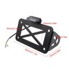 Vintage Motorcycle Bike Side Registration Mount License Plate Support Holder, Metal Frame Easy Installation