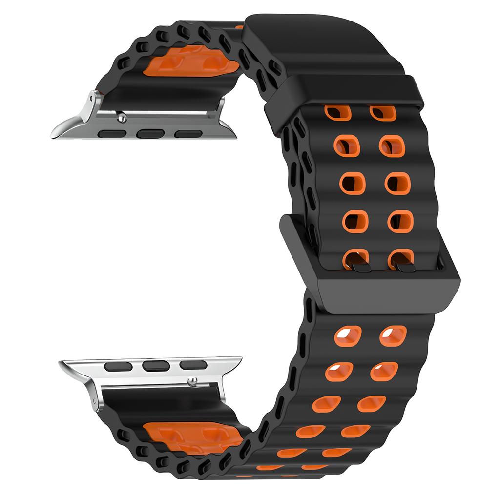 Silicone Strap for Apple Watch Ultra 3 49mm Band Breathable Bracelet for iWatch Series 11 10 42 46mm 9 8 7 6 SE 45mm 44mm Strap
