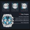 Classical Chronograph Watch Men Luxury Sport Three-Eyes Multifunction Quartz Wristwatch Man Clock Waterproof Luminous Date