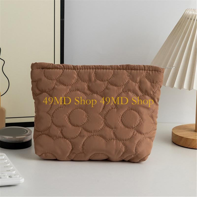 49MD Large Capacity Travel Cosmetic Bag Nylon akeup Bags Toiletry Pouches Perfect for Storing Cosmetics and Brushes