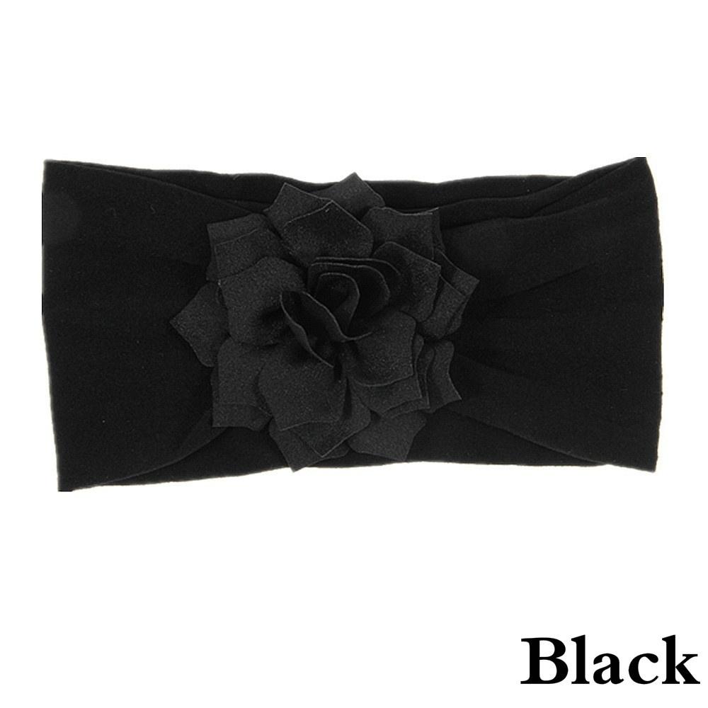 Lovely Baby Headband Turban Flower Newborn Baby Girl Elastic Hairband Hair Accessories
