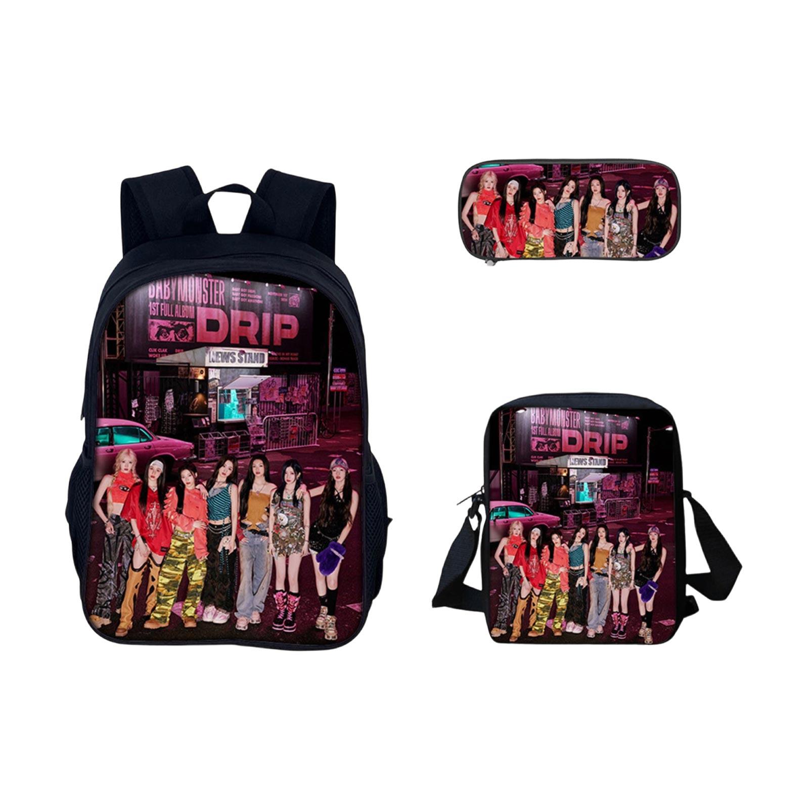 Elementary School Cartoon Backpack And Peripheral Backpack Three Piece Set